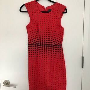 JCrew Red and Black Formal Cocktail Dress